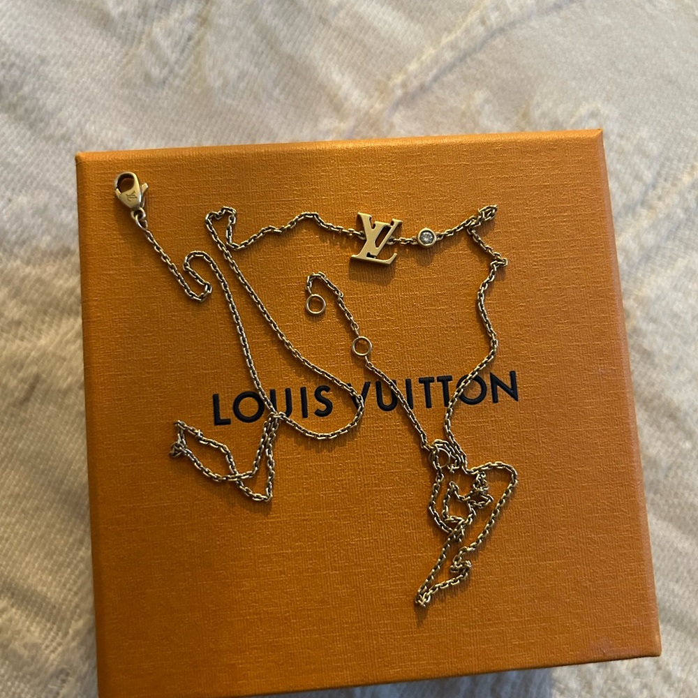Louis Vuitton Gold Necklace with Iconic Charms